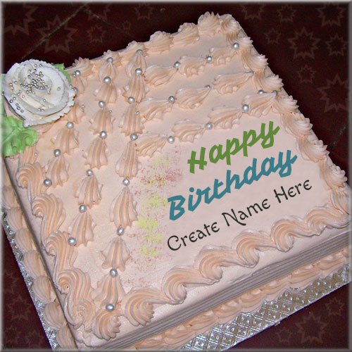 Write Name On Happy Birthday Buttercream Cake Pics