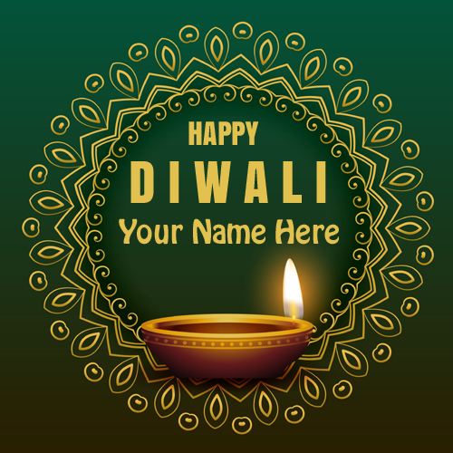 Happy Diwali 2021  Whatsapp DP With Your Name