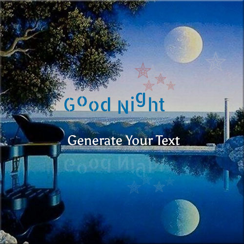 Good Night Moon Greeting Profile Pics With Name