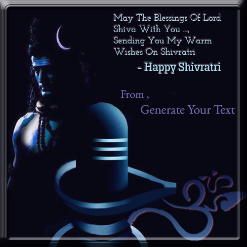 Generate Happy Shivratri Best Wishes Name Pics