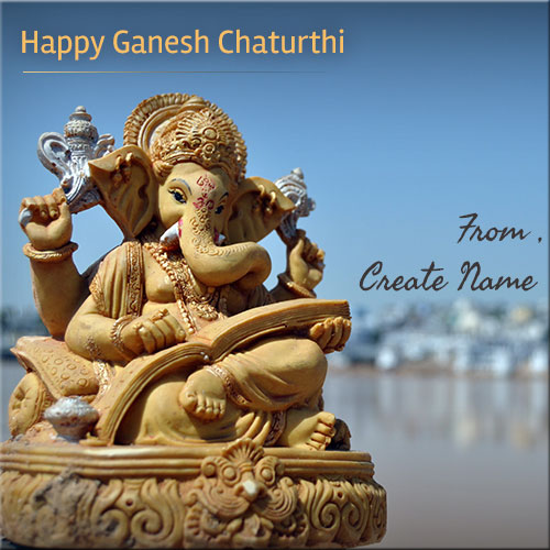 Create Name On Happy Ganesh Chaturthi Wishes Pics