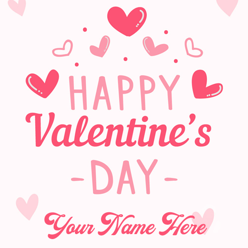 Happy Valentines Day 2018 Love Greeting With Name