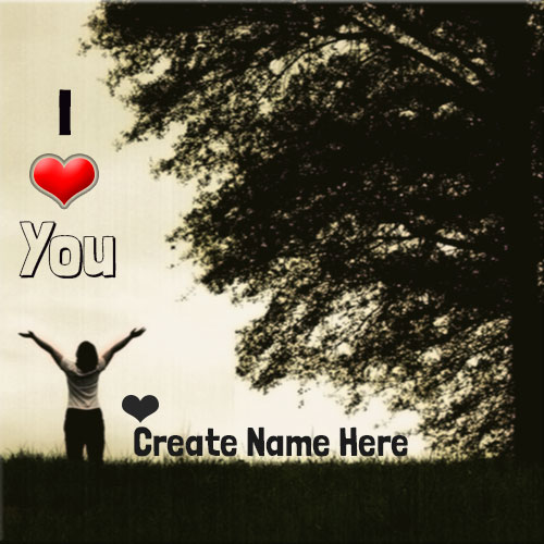 Personalize I Love You Profile Picture With Boy Name