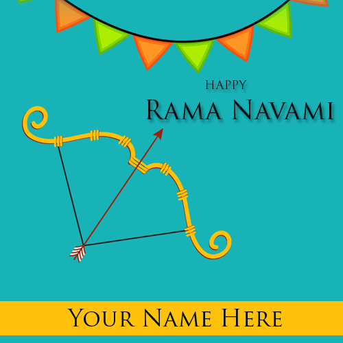 Happy Ram Navami Festival Greetings With Name