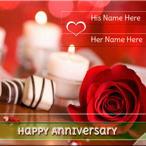 Generate Happy Anniversary Rose Pics With Couple Name