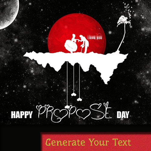 Write Your Name On Happy Propose Day E Card Greetings