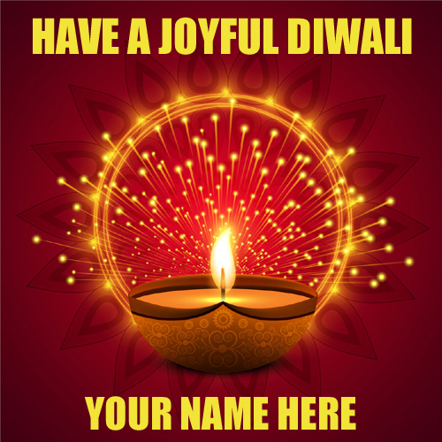 Have a Joyful Diwali Profile Pic With Your Name