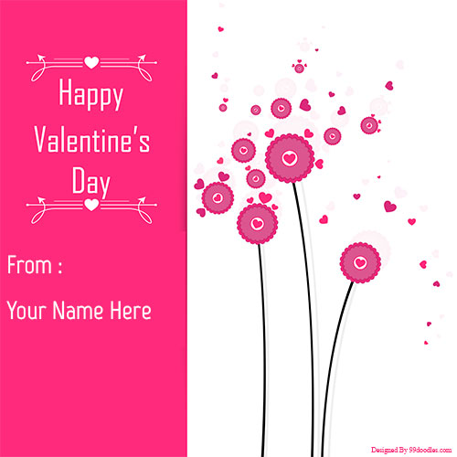 Generate Happy Valentines Day Wishes Card With Name