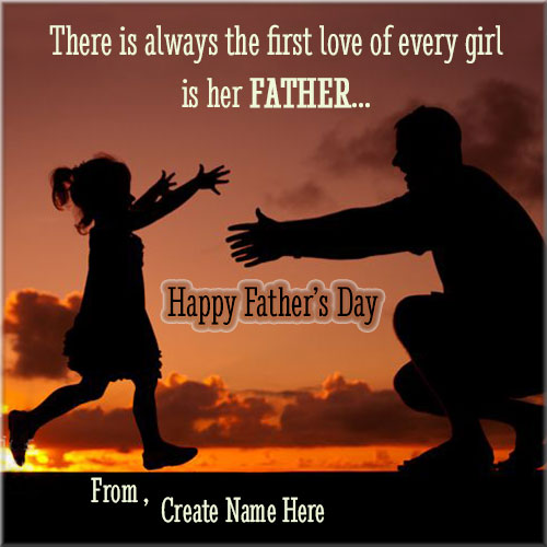 Write Custom Name On Happy Fathers Day Profile Picture