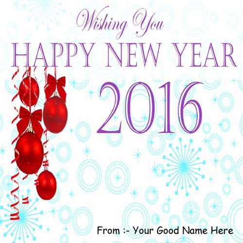 New Year 2016 Best Wishes Name DP Profile Pictures