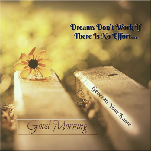 Generate Good Morning Wishes Picture With Custom Text