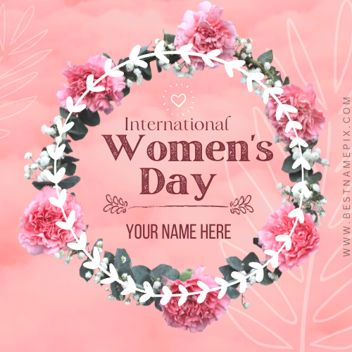 Write Name On International Womens Day pictures