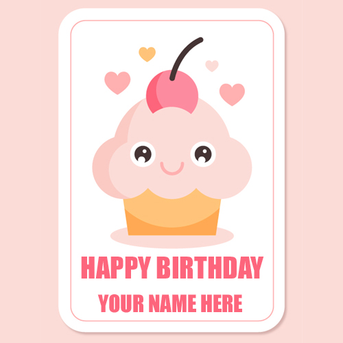 Delicious Desserts Birthday Greeting With Your Name