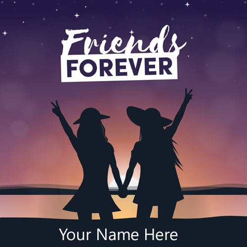 Best Friends Forever Greeting For Girls With Name